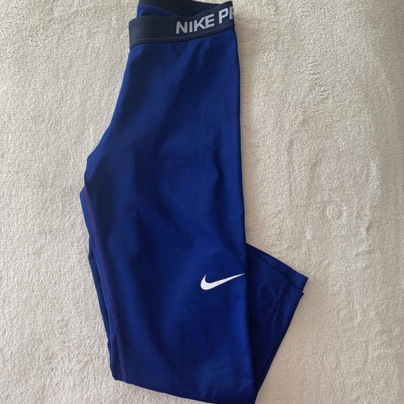 royal blue nike pro leggings